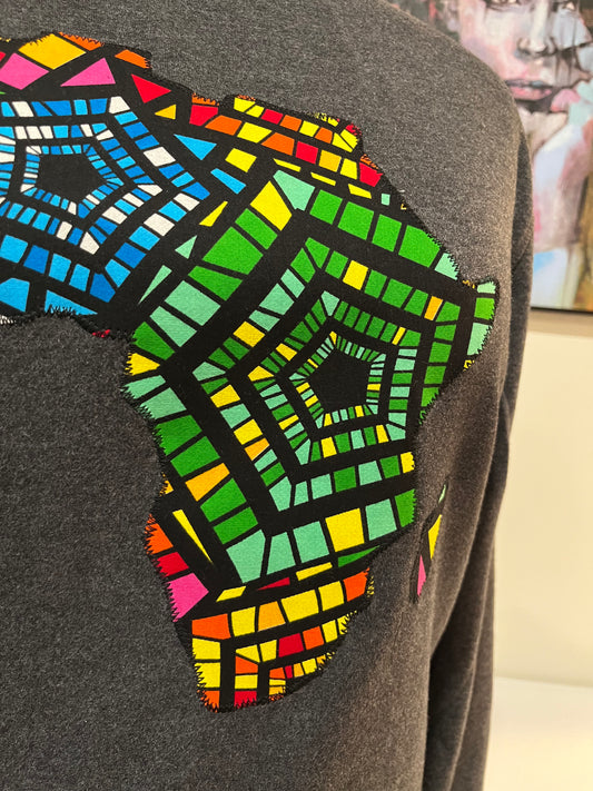 Sweatshirt with African map