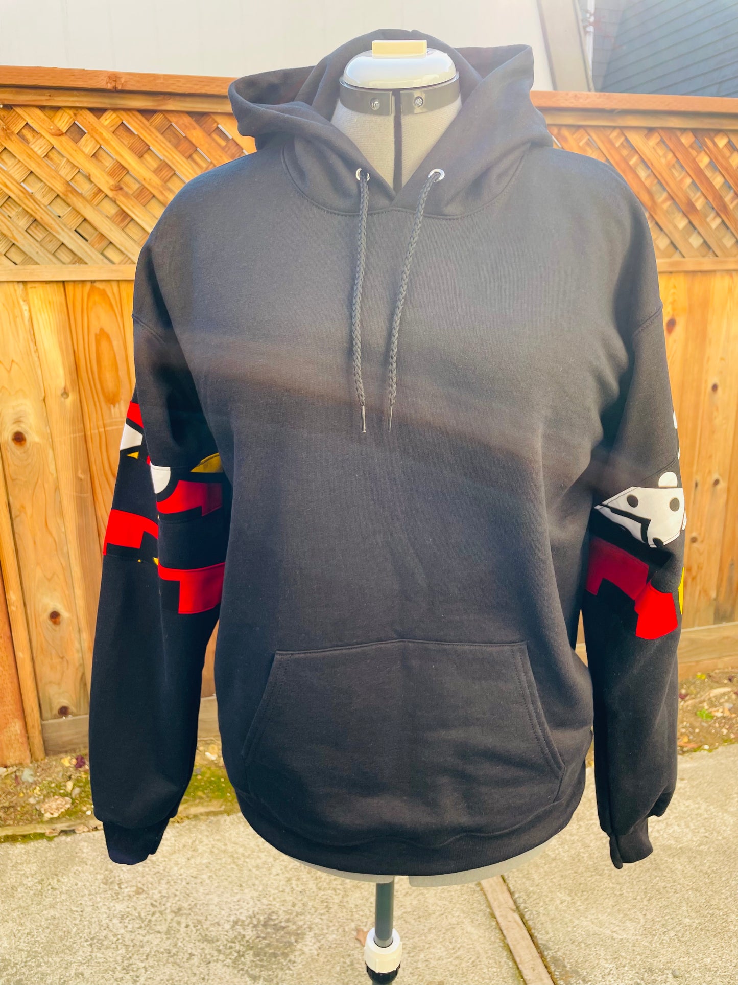 Adult and Kids' Hoodie with African ankara fabric