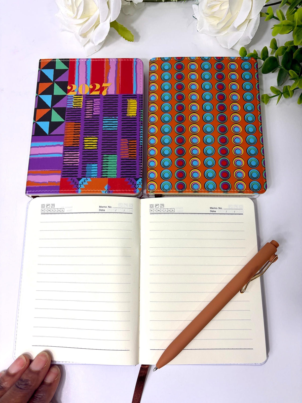 Personalized Notebook, African Print Journal | Ankara Pattern, 2027 Planner - Stationery Paper Gift