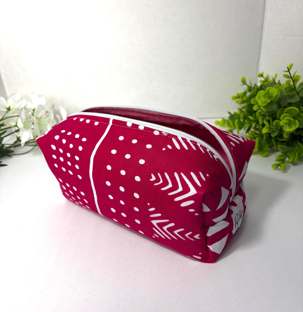 Makeup Bag, Ankara Pattern Cosmetic Pouch, African Print Travel Gift Set