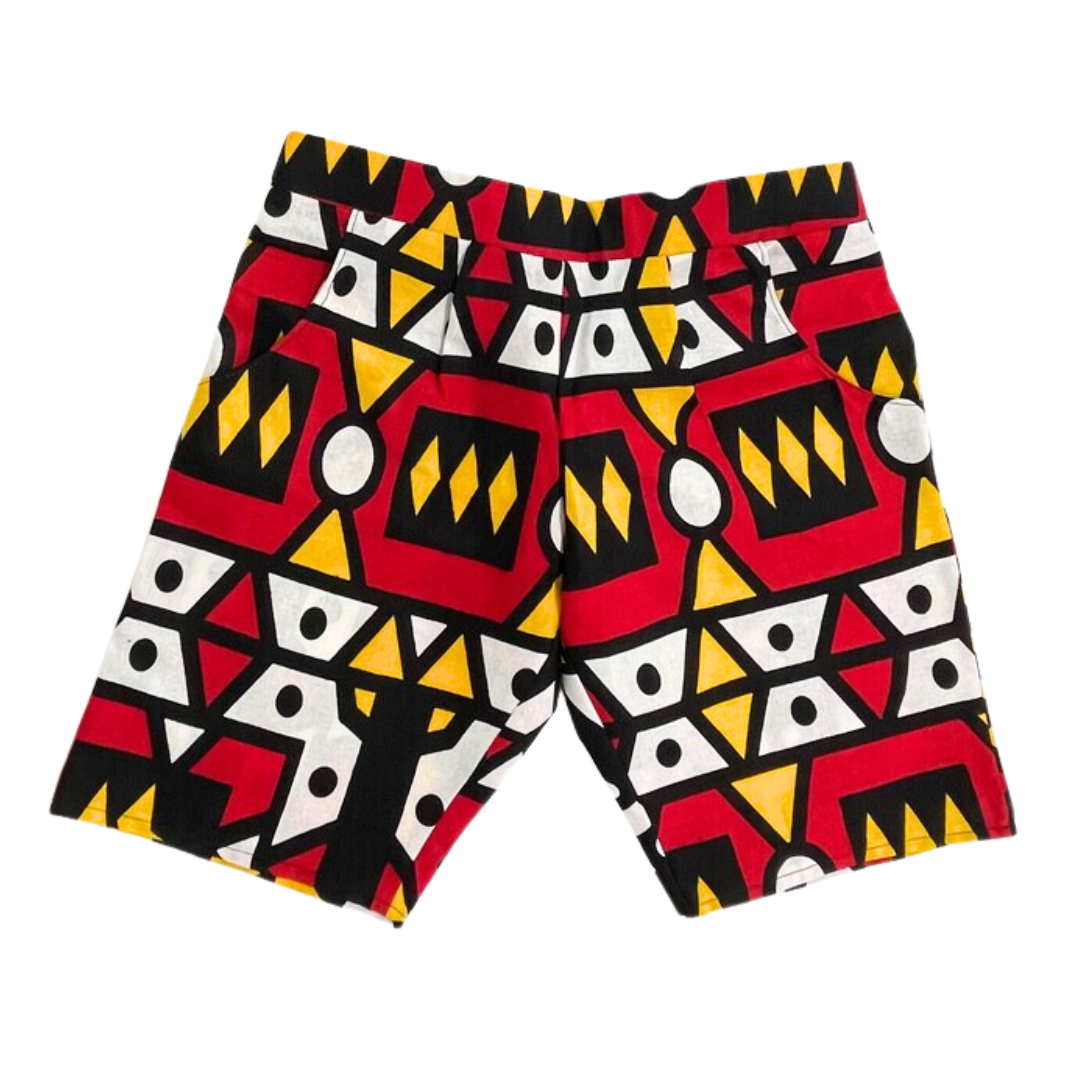 African print bermuda shorts for kids