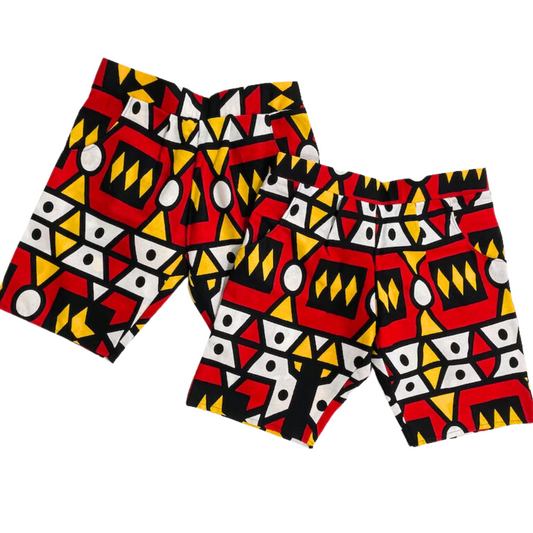 African print bermuda shorts for kids