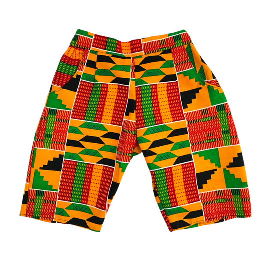 African print bermuda shorts for kids