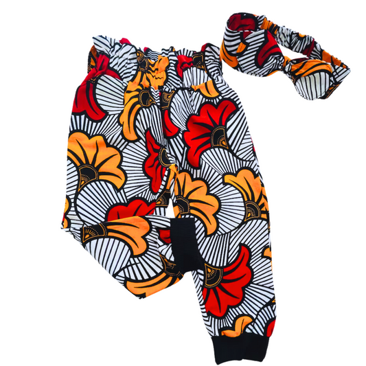 African print pants for girls, babies and toddlers