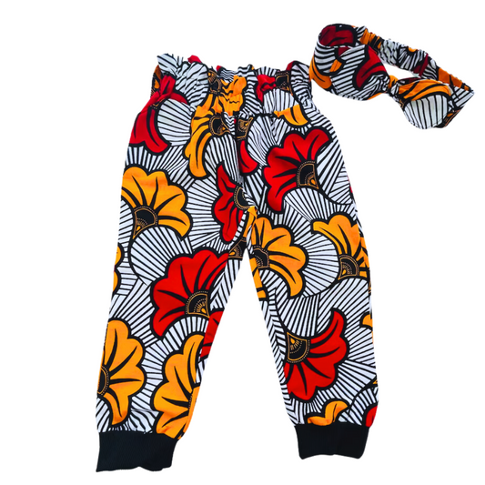 African print pants for girls, babies and toddlers