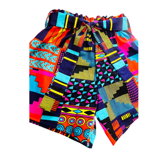 African print shorts for girls