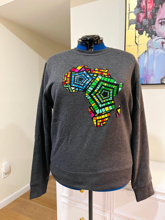 Sweatshirt with African map