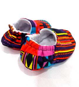 African print baby bummies and shoes outfit