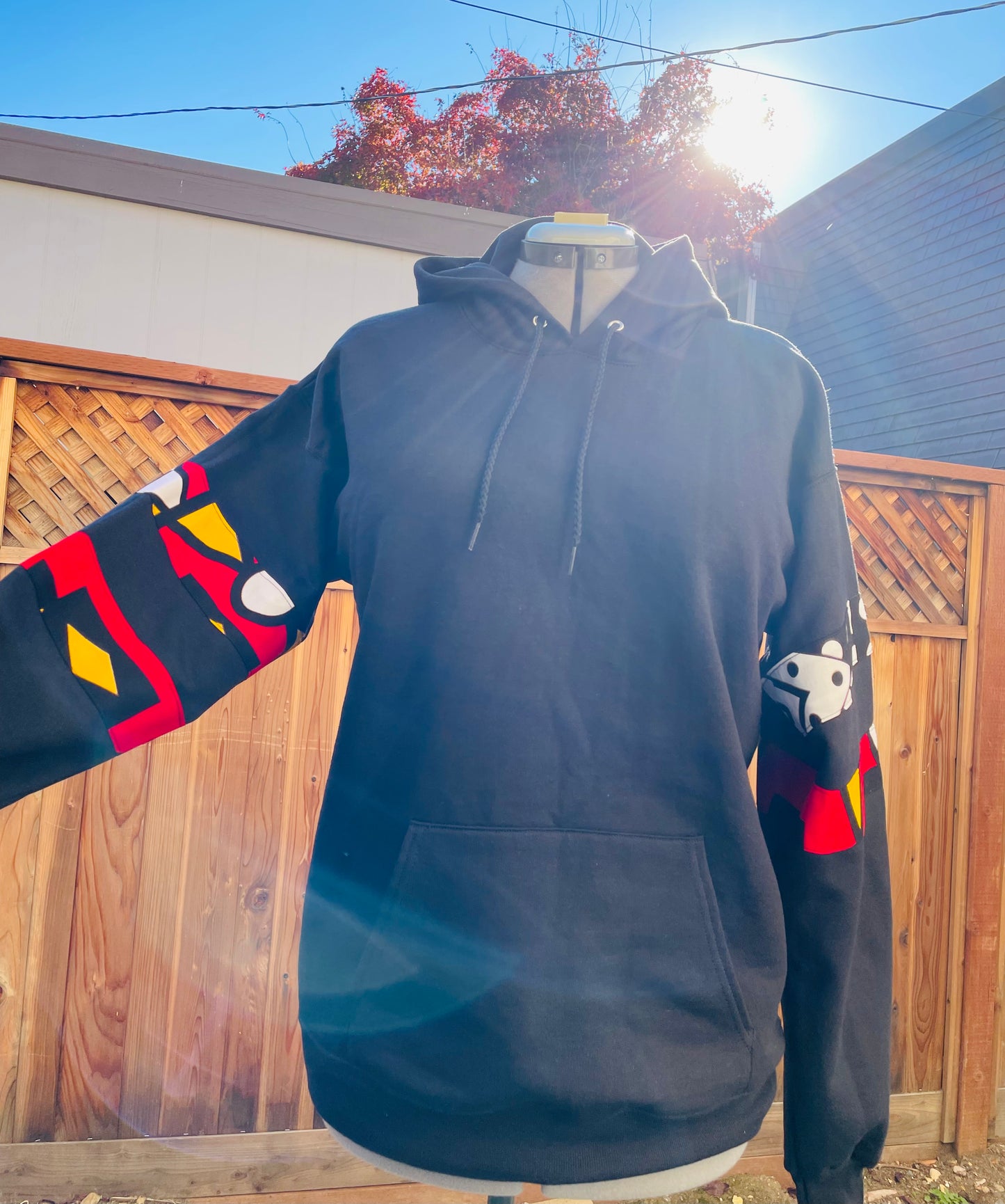 Adult and Kids' Hoodie with African ankara fabric