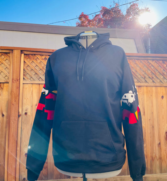 Adult and Kids' Hoodie with African ankara fabric